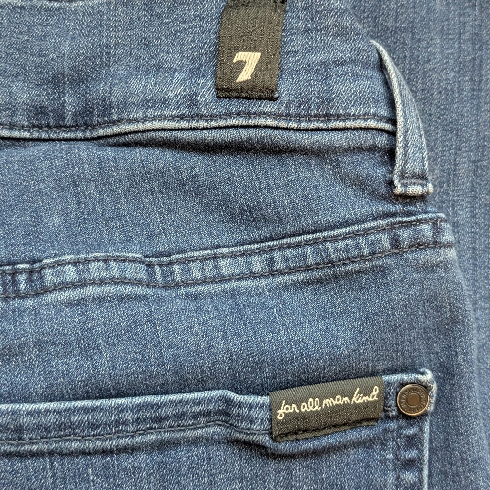 7 For All Mankind Women’s Skinny Jeans — Dark Blue Wash